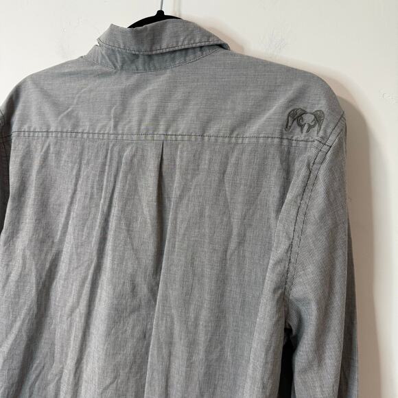 Kuiu Men's Basin Shirt Long Sleeve Grey Large Hunting Casual Button Front - Picture 8 of 8